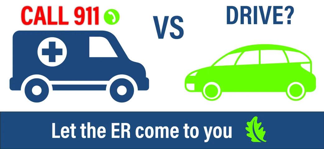 5 Reasons to Call 911 Instead of Driving to the ER