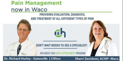 Dr. Hurley & Coryell Add Pain Management to Waco Clinic