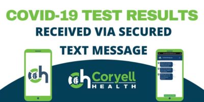 Expect a Secure Text Message with Negative COVID-19 Test Results