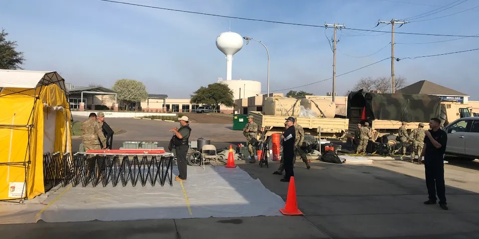 Fort Hood Soldiers Train for Nuclear Decontamination on Coryell Health Campus