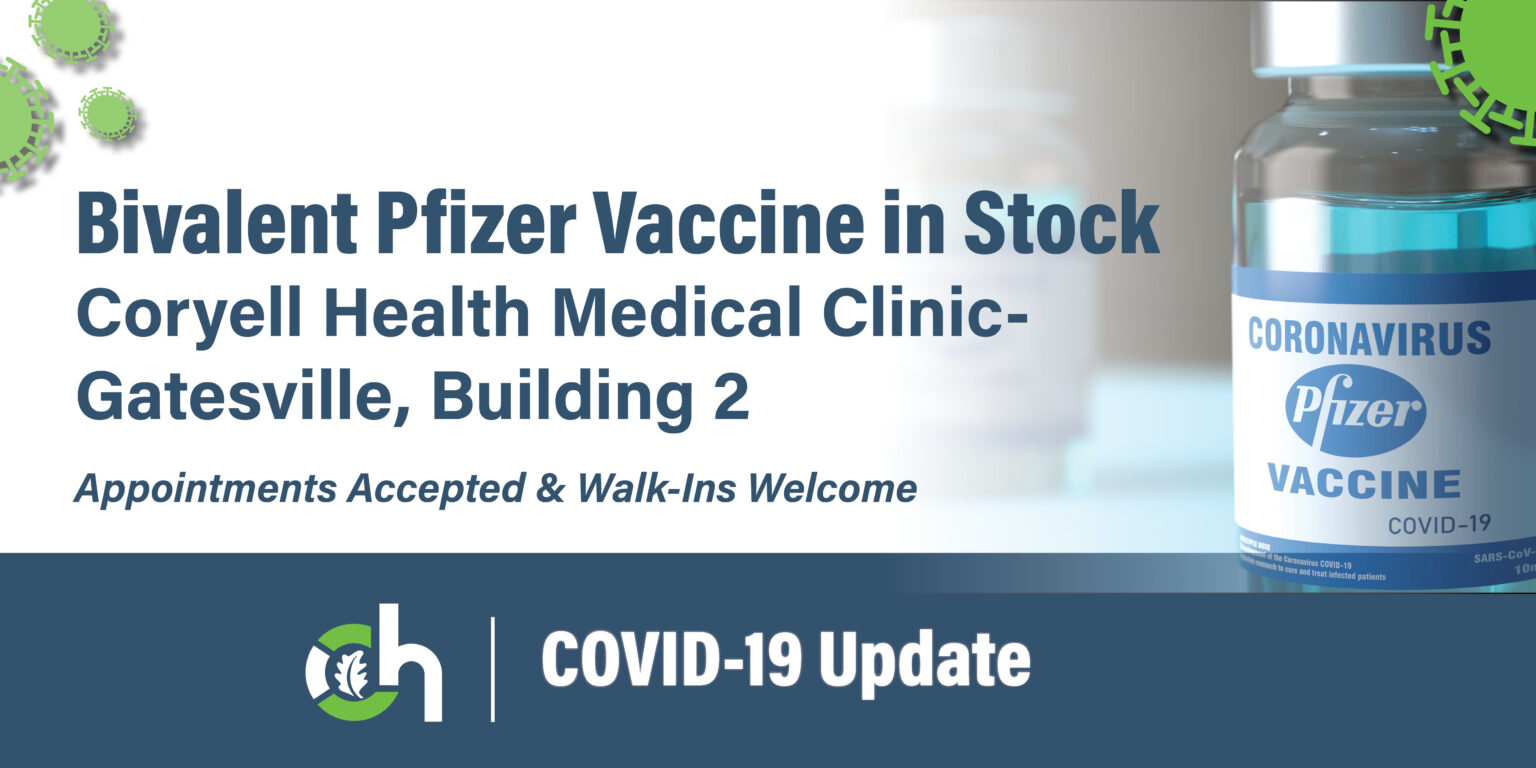 Coryell Health Now Offering Updated, Bivalent COVID19 Booster Vaccine