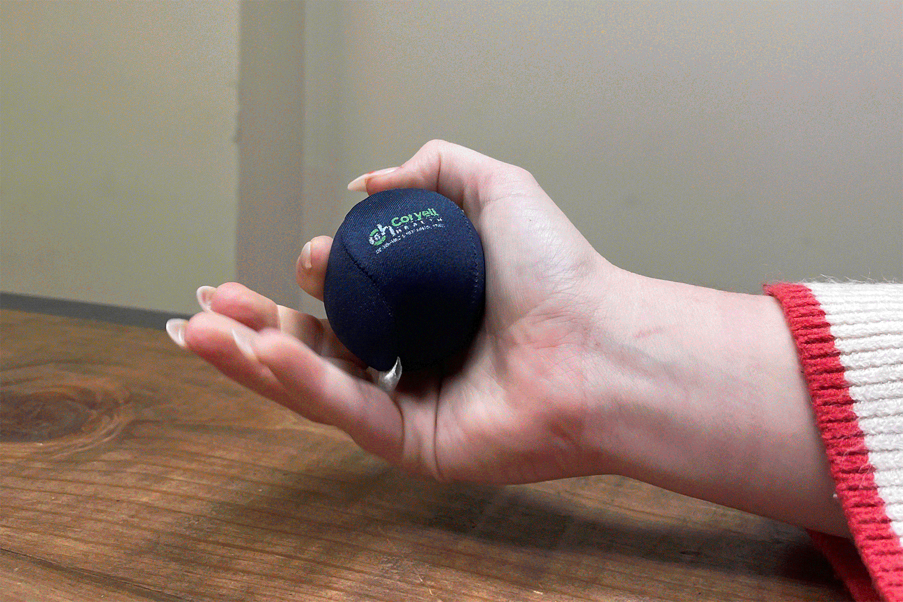Ball squeezing gif